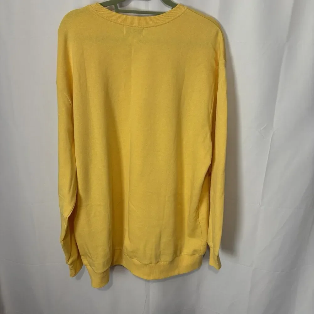 Pusheen 3D Cooking Baking Cat Yellow Long Sleeve Comfort Sweatshirt Sz 2XL - Picture 8 of 8